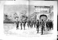 Antique Old Print 1884 Emperors Skiernievice Poland Czar Titular Colonels 19th