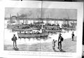Original Old Antique Print 1884 General Gordon Nile Canadian Voyageurs Wa 19th