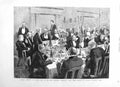 Original Old Antique Print 1884 Dinner Empire Club John Macdonald Minister 19th