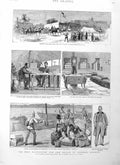 Original Old Antique Print 1884 Lord Wolseley Dongola General Gordon Swaine War