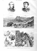 Original Old Antique Print 1884 Robert Gunter Horse Camel Bullock Pokha 19th