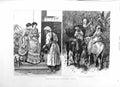 Original Old Antique Print 1884 Christmas Southern India English Mail Horses
