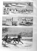 Old Antique Print 1884 Russia Prisnenskij Prud Grace Darling Bamborough 19th