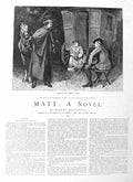 Original Old Antique Print 1885 Illustration Story Matt Monk Monkshurst Waggon