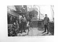 Old Antique Print 1885 Liverpool Art Gallery War Ship Stowaway Boy Sailor 19th