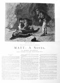 Old Antique Print 1885 Illustration Story Matt Brinkley Man Cave Fine Art 19th
