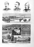 Old Antique Print 1885 Badenweiler Resort Germany Jewell War Massowah Red 19th