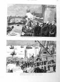 Original Old Antique Print 1885 Soudan War Manora Ship Gravesend Cstream Guards