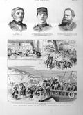 Old Antique Print 1885 Methuen Horse Bechuanaland Africa Tudway Hartley 19th