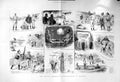 Antique Old Print 1885 Paper Chase Albania British Man River Boat Natives 19th
