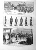 Old Antique Print 1885 War Soudan English Police Heliopolis Indian Bengal 19th