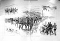 Old Antique Print 1885 Volunteer Review Brighton Siers War Nordenfeldt 19th