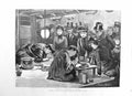 Original Old Antique Print 1885 Japanese Artists Village Knightsbridge F 19th