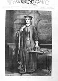 Original Old Antique Print 1885 Portrait Lady B.A. London University Art 19th