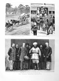 Original Old Antique Print 1885 Rajah Dufferin Ameer Duke Connaught Afghan War