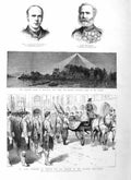 Old Antique Print 1885 Queen Windsor Seaforth Highlanders Conway Mcblain 19th