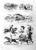 Original Old Antique Print 1885 Gerald Graham Suakim Railway Camel War Indian