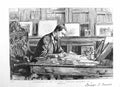 Original Old Antique Print 1885 Sepia Portrait Lord Randolph Churchill 19th