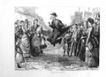 Old Antique Print 1885 Day Out Country Man Skipping Priest Children Art 19th