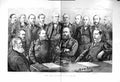 Antique Old Print 1885 Conservative Cabinet Salisbury Churchill Cross Men 19th