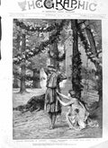 Old Antique Print 1885 Coombe House Surrey Fletcher Faithful Shepherdesse 19th