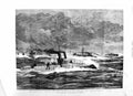 Old Antique Print 1885 Torpedo Fleet Service Squadron Bantry Bay Ireland 19th