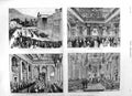Original Old Antique Print 1885 New Houses Parliament Capetown Africa Robinson