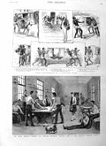Old Antique Print 1885 Wedding Princess Beatrice Windsor Calcutta Palki 19th