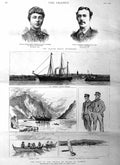 Original Old Antique Print 1885 Prince Wales Norway Osborne Ship Marie Waldemar