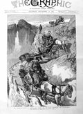 Original Old Antique Print 1885 Prince Wales Norway Stalheimsklev Horses C 19th