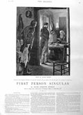 Old Antique Print 1885 Illustration Story Dobroski Men Meeting Fine Art 19th