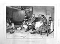 Original Old Antique Print 1885 Frank Dadd Fine Art Huntsmen Little Girl Dogs