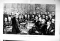 Original Old Antique Print 1885 Fine Art Men Revisers Testament Walker 19th