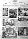 Original Old Antique Print 1885 Parliament Elections Walpole Westminster 19th