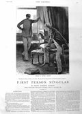 Original Old Antique Print 1885 Illustration Story Maskelyne Men House Fine Art