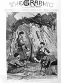 Original Old Antique Print 1885 War Servia Bulgaria Outpost Hermanli Roumel 19th