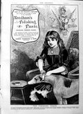 Old Antique Print 1886 Advertisement Needham'S Polishing Paste Girl Dog 19th
