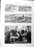 Old Antique Print 1886 Albani Children Hospital Jenny Lind Nile War Arabs 19th