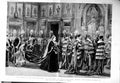 Antique Old Print 1886 Parliament Queen Procession Prince'S Chamber Peers 19th