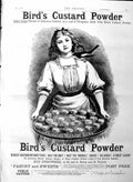 Old Antique Print 1886 Advertisement Bird'S Custard Powder Girl Glasses 19th