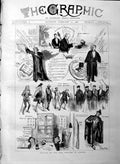 Original Old Antique Print 1886 Theatre Oxford Actors Jowett Scene Thea 19th