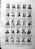 Old Antique Print 1886 Commons Commerell Green Ellis Duncan Menzies Men 19th