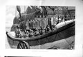 Original Old Antique Print 1886 Scene Priest Blessing Lifeboat Crew F Victorian