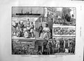 Original Old Antique Print 1886 P & O Steamship Bombay China Massilias S 19th