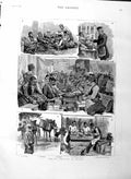 Original Old Antique Print 1886 Fig Industry Smyrna Making Boxes Cases Packing
