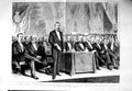 Old Antique Print 1886 Majesty'S Theatre Irish Union Plunket Salisbury 19th