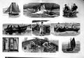 Antique Old Print 1886 North Sea Fishing Boats Grimbsy Fish Baiting Lines 19th