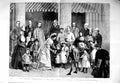 Original Old Antique Print 1886 Garden Party Lodge Phoenix Park Dublin Franks