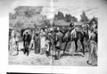 Original Old Antique Print 1886 Horse Racing Paddock Ascot Jockeys Fine Art