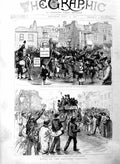Old Antique Print 1886 Deptford Election Lalmohum Ghose Evelyn Gladstone 19th